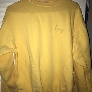 honey crewneck